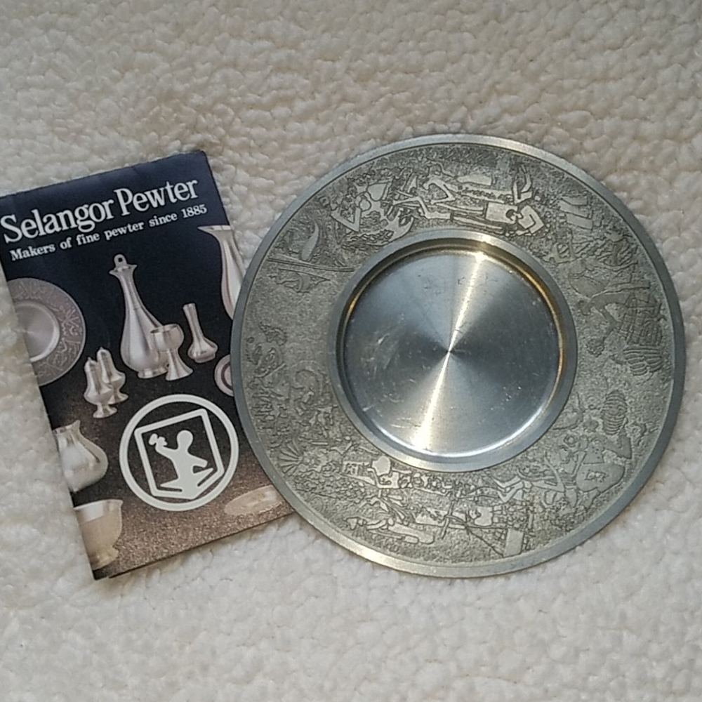 Vintage Royal Selangor Pewter plate